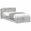 VidaXL vidaXL Bed Frame with Storage with Headboard Concrete Grey 90 x 190 cm 4