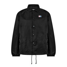 (L, Black/White) Vans Mens Torrey Coach Jacket