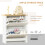 Narrow Shoe Cabinet with 2 Flip Drawers, White 4