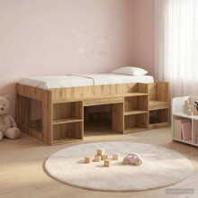 vidaXL Kids'Bed Frame with Storage Artisan Oak 80 x 200 cm