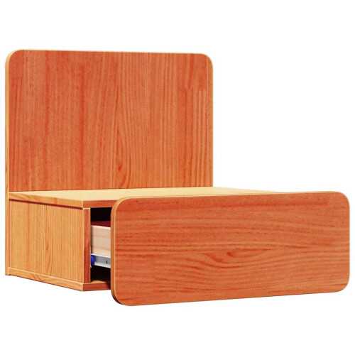 VidaXL vidaXL Bedside Table Wax Brown 44 x 32.5 x 40 cm Solid pine wood 1