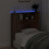 VidaXL vidaXL Storage Headboard with LED Brown Oak Engineered Wood 6