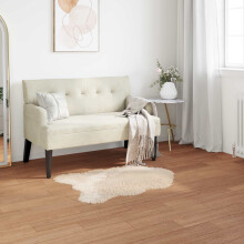 vidaXL Faux Sheepskin Rug TAFALLA Beige 50 x 80 cm Polyester