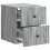 VidaXL vidaXL Wall-Mounted Bedside Cabinet 2 pcs Grey Sonoma Engineered Wood 5