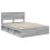 VidaXL vidaXL Bed Frame Grey Sonoma 150 x 200 cm Engineered wood 4
