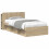 VidaXL vidaXL Bed Frame with Storage Sonoma Oak 75 x 190 cm Engineered Wood 3