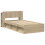 VidaXL vidaXL Bed Frame with Storage Sonoma Oak 75 x 190 cm Engineered Wood 4