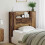 VidaXL vidaXL Storage Headboard with LED Old Wood Engineered Wood 1