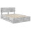 VidaXL vidaXL Bed Frame Concrete Grey 140 x 200 cm Engineered Wood 5