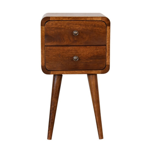 Mini Solid Wood Chestnut Bedside Unit, 30*30*55cm 1