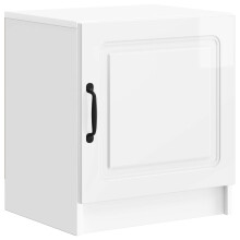 vidaXL Bedside Cabinet High Gloss White 43 x 34.5 x 47 cm