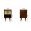 Solid Wood Gold-Tone Bedside Table, 30*30*50cm 12