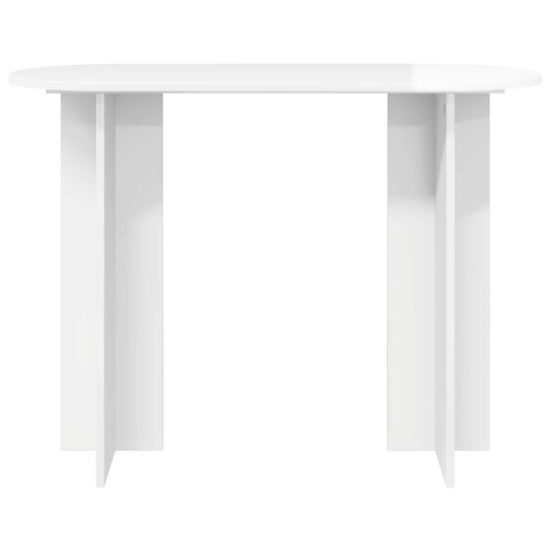 VidaXL vidaXL Console Table with Storage High Gloss White 100 x 39.5 x 75 cm 1