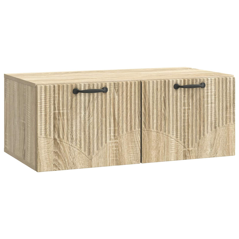 Vidaxl Wall-Mounted Tv Cabinet Sonoma Oak 78.5 X 41 X 30 Cm