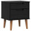 VidaXL vidaXL Bedside Cabinet Black 40 x 35 x 48 cm Solid Pine Wood 5
