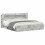 VidaXL vidaXL Headboard Cabinet with Storage Concrete Grey Engineered Wood 6