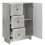VidaXL vidaXL Sideboard Concrete Grey 66 x 34.5 x 90 cm Engineered Wood 5