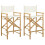VidaXL vidaXL Folding Director's Chair 2 pcs Natural Bamboo 2