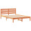 VidaXL vidaXL Bed Frame with Headboard Wax Brown 140 x 220 cm Solid Pine Wood 3