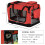 Foldable Pet Carrier for Small Dogs & Cats - Red 3