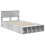 VidaXL vidaXL Bed Frame with Shelf Concrete Grey 120 x 190 cm Engineered Wood 5