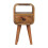 Solid Wood Mini Curved Bedside Table, 20*20*40cm 2