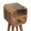 Solid Wood Mini Curved Bedside Table, 20*20*40cm 4