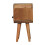 Solid Wood Mini Curved Bedside Table, 20*20*40cm 6