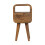 Solid Wood Mini Curved Bedside Table, 20*20*40cm 7