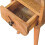 Solid Wood Mini Curved Bedside Table, 20*20*40cm 8
