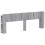 VidaXL vidaXL Headboard Cabinet with Storage Grey Sonoma Engineered Wood 2