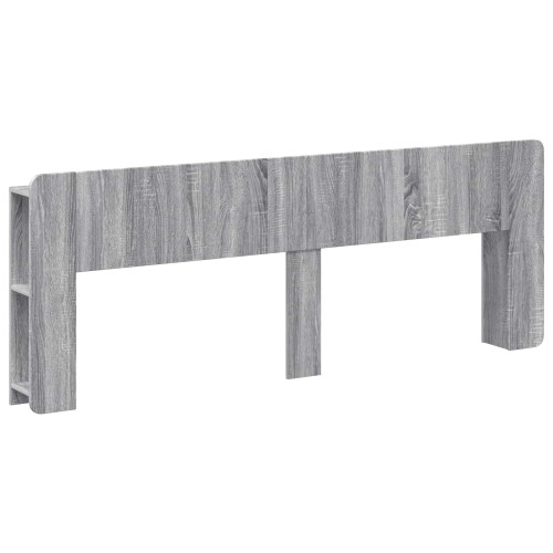 VidaXL vidaXL Headboard Cabinet with Storage Grey Sonoma Engineered Wood 1