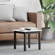 vidaXL Coffee Table White 40 x 40 x 36 cm Solid Pine Wood