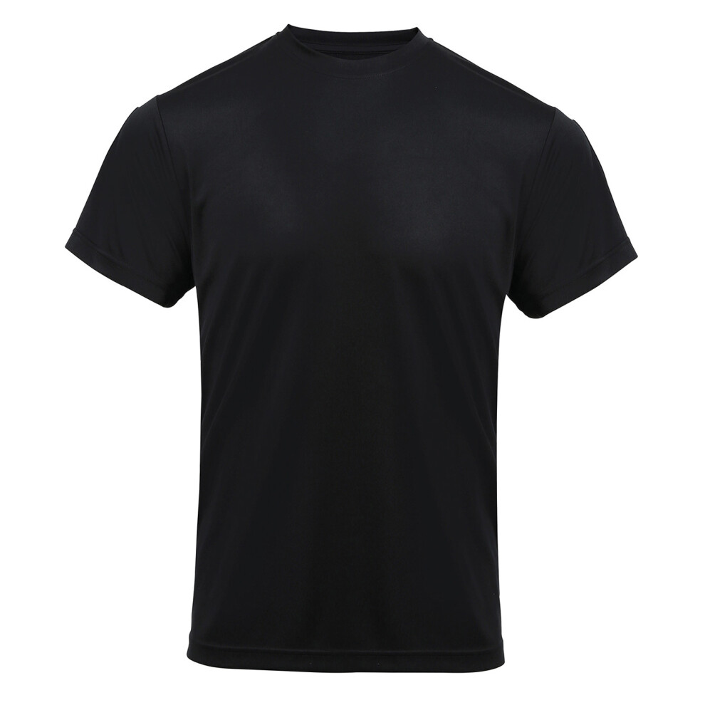 Premier (M, Black) Mens Coolchecker Chef T-Shirt