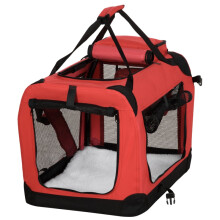 Foldable Pet Carrier for Small Dogs & Cats - Red