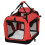 Foldable Pet Carrier for Small Dogs & Cats - Red 1