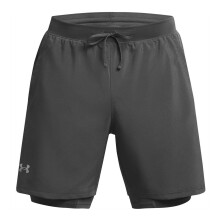 (L S, Castle Rock Grey) Under Armour Mens Launch Running Shorts