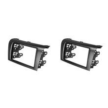 2X 2 DIN Voiture Stéréo Radio DVD Fascia Fascias Tableau de Bord Plaque de Tableau de Bord Kit de Garniture Couvercle de Cadre pour 3 AXEla