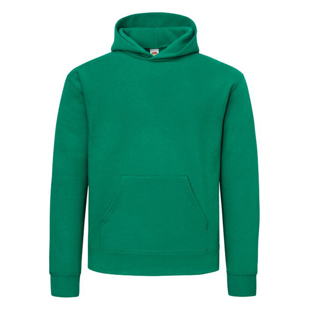 Fruit Of The Loom (M, College Green) Mens Supercotton Cotton Hoodie