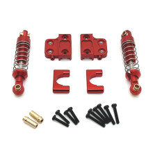 Aluminium-Hinterachsfederbefestigung DIY RC Auto LKW RC Autozubehör für MN 1/12 MN82 LC79 MN78 Rot