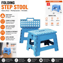 Folding Step Stool Multi-Purpose Heavy Duty Home Kitchen Foldable UK