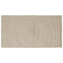 vidaXL Area Rugs Natural and White 80 x 150 cm Jute