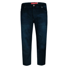 (44S, Blue Black) Duke Mens D555 Daniel Tapered Leg Kingsize Jeans