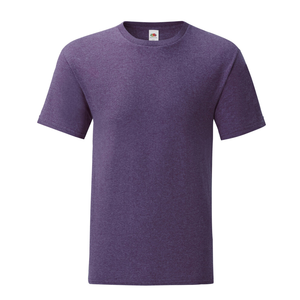 Fruit Of The Loom (S, Heather Purple) Mens Iconic 150 Heather T-Shirt