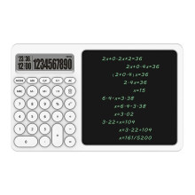 10 Digit Calculator LCD Screen Writing Pad Basic Calculator with Erasable Handwriting Notepad for Office School