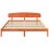 VidaXL vidaXL Bed Frame with Headboard Wax Brown 200 x 200 cm Solid Pine Wood 4