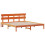 VidaXL vidaXL Bed Frame with Headboard Brown 200 x 200 cm Solid Pine wood 3