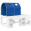 VidaXL vidaXL Bed with Tunnel 4 pcs White and Blue Engineered Wood 6