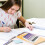 Desktop Mechanical Calculator, Cute  Buttons Calculators with 12 Digits Large LCD Display, Desk Accessories, 5