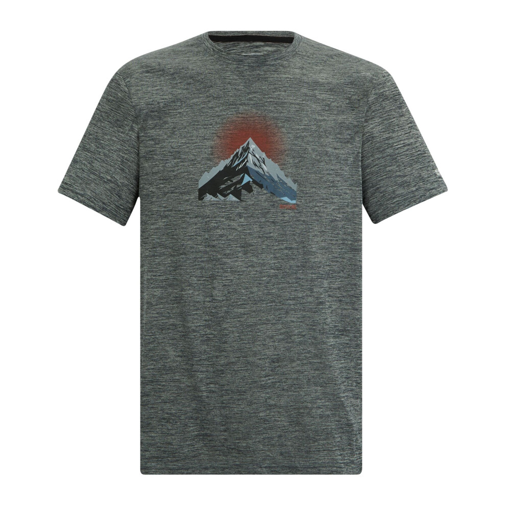 Regatta (M, Dark Storm) Mens Fingal Mountain Marl T-Shirt